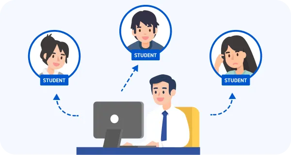 教員による生徒への課題配信イメージ