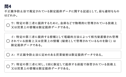 IPA試験問題のイメージ